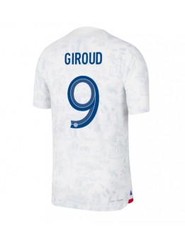 Billige Frankrike Olivier Giroud #9 Bortedrakt VM 2022 Kortermet